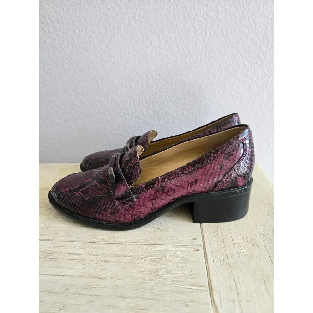 Naturalizer Women's Perla Snake Loafers Size 9 Multicolor Casual Flats